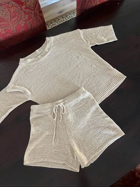 Cozy Knit Lounge Set - Neutral Beige